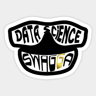 Data Science Swagga | Hip Hop Gold Tooth White Sticker